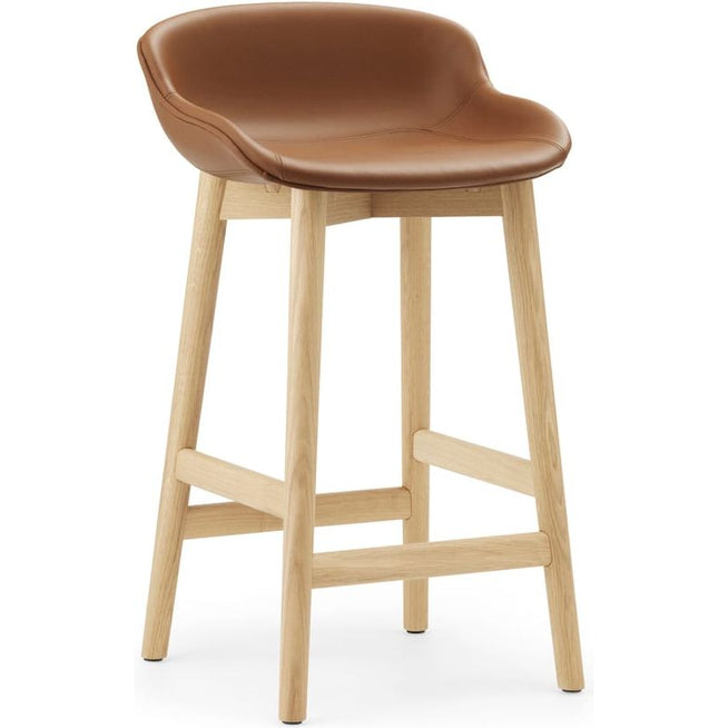 Photo of Hyg Bar Stool, Wood / Full Upholstery 65 Cm