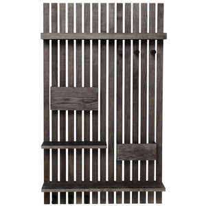Photo of Wooden Multi Shelf - Hylde - Stained Black - W59 X H99,7 X D12,5 Cm