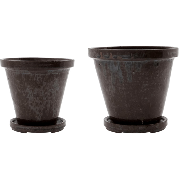 Photo of Flower pot with saucer set of 2