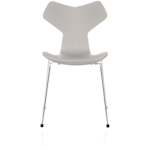 Photo of 3130 Grand Prix, Coloured Ash, Nine Grey, Underframe Chrome Plated Steel - Dining chairs - Arne Jacobsen