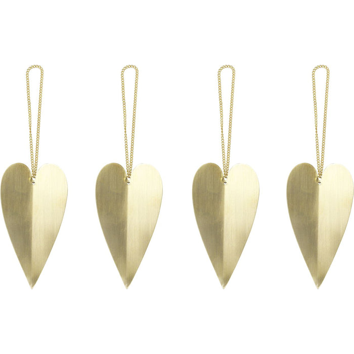 Photo of Brass Ornament - Set Of 4 - Juletræspynt