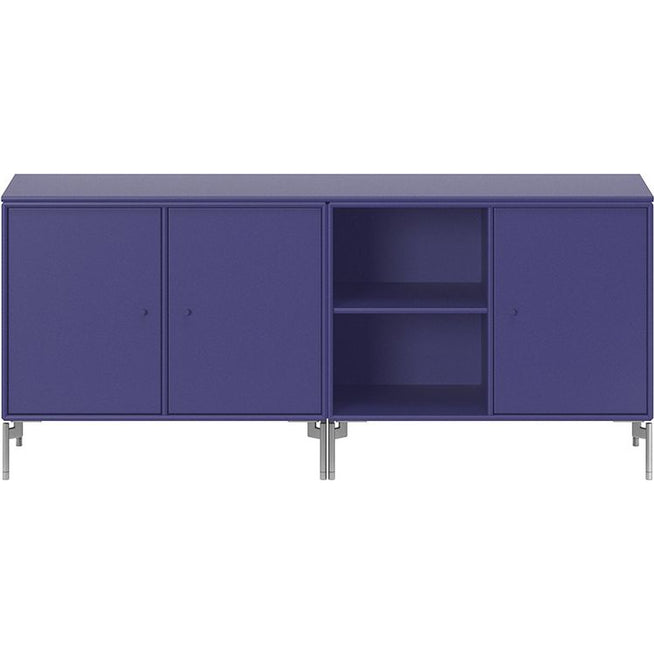 Photo of Save Lowboard - Monarch / Matt Chrome Legs - Sideboards - Peter J. Lassen - Blue - Mdf