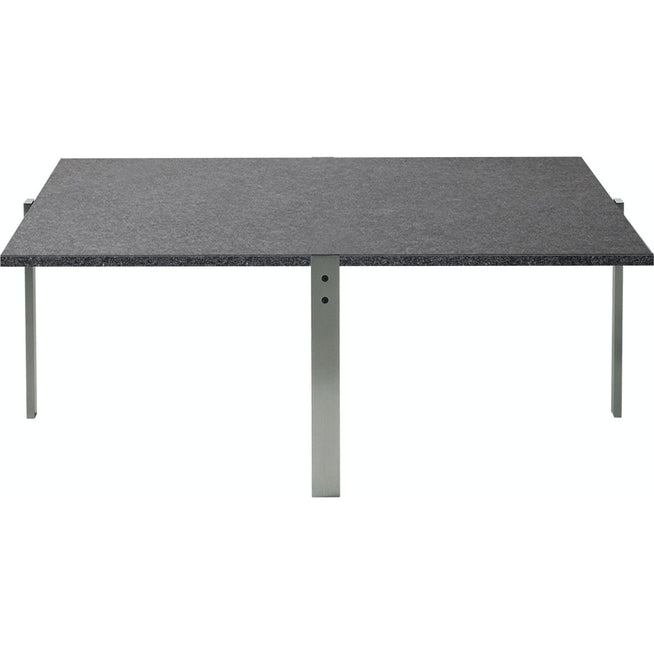 Photo of Pk65, Granite - Coffee table - Poul Kjærholm - Grey - Metal/stone