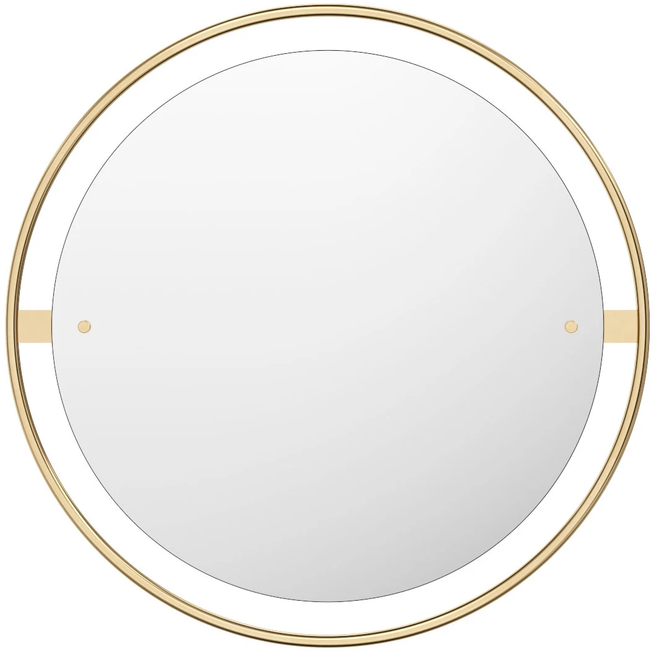 Photo of Nimbus Mirror - Polished Brass - Ø60 cm - Full Body Mirrors - Krøyer-setter-lassen - Gold