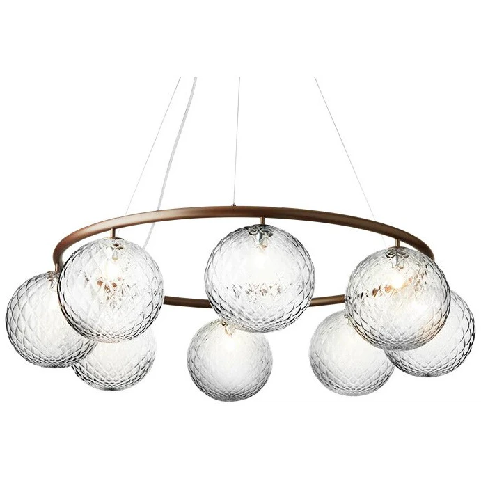 Photo of Miira 8 Circular Chandelier Dark