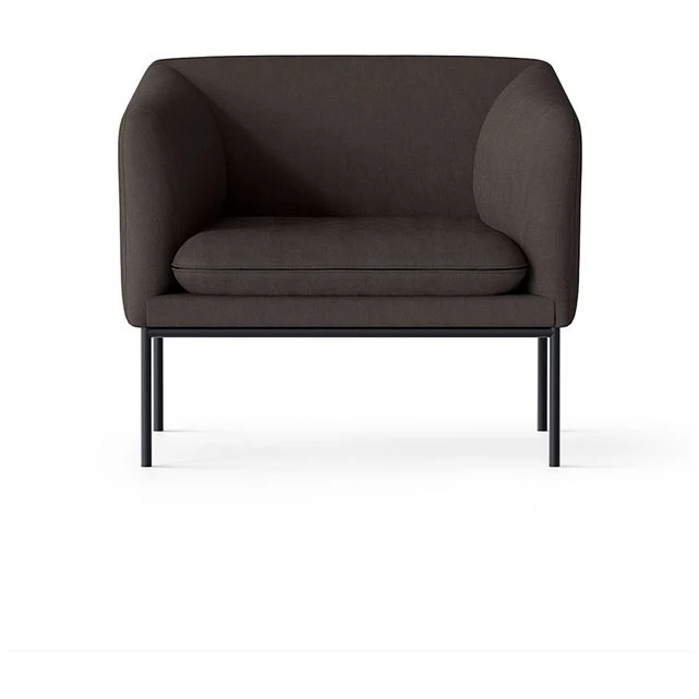 Photo of Turn 1-seater - Lænestol - Black - Steelcut Trio - Dark Brown - W80 X H73,5 X D75,5 X Sh42 Cm