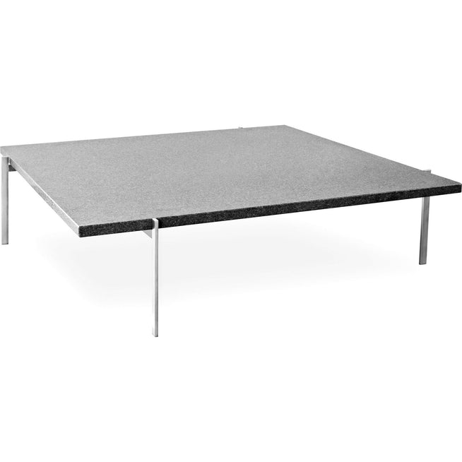 Photo of Pk61, Granite - Coffee table - Poul Kjærholm - Grey - Metal/stone