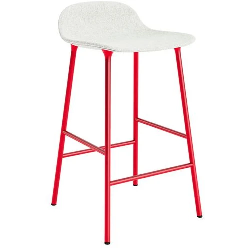 Photo of Form Bar Stool 65 Cm Full Upholstery Bright Red Steel