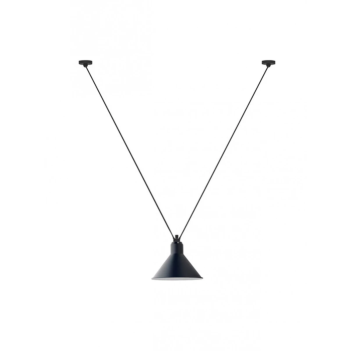 Photo of No. 323l Ceiling Lamp From Lampe Gras (Blue)