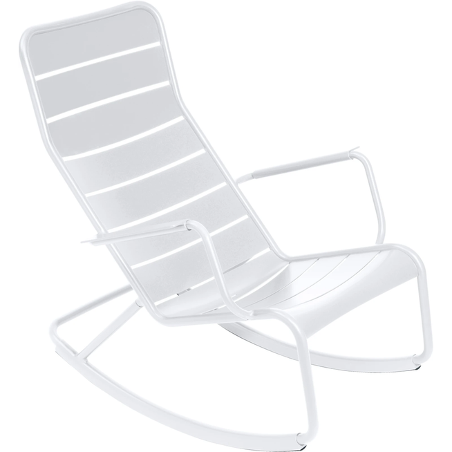 Photo of Luxembourg Rocking Chair Cotton White 01 - Utomhusfåtöljer - Frédéric Sofia - Metall