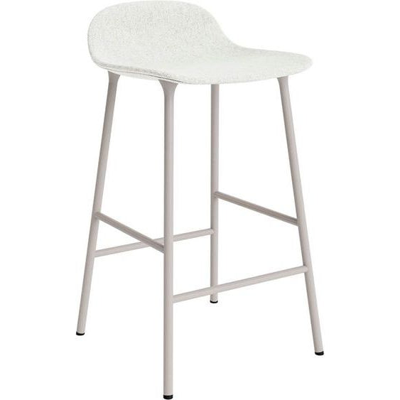 Photo of Form Bar Stool 65 Cm Full Upholstery Warm Grey Steel