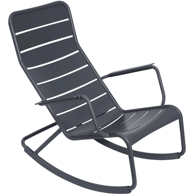 Photo of Luxembourg Rocking Chair Anthracite 47 - Outdoor armchairs - Frédéric Sofia - Metal