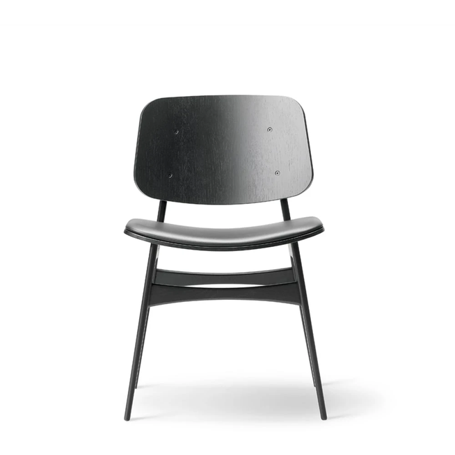 Photo of Søborg 3051 Wood Base Chair - Upholstered Seat