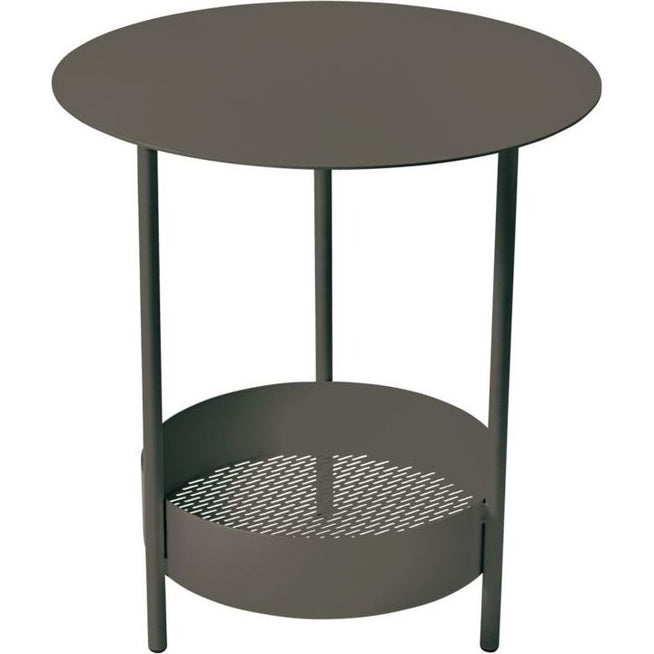 Photo of Salsa Pedestal Table, Liquorice - Small Tables & Side Tables Outdoor - Goula / Figuera - Black - Metal