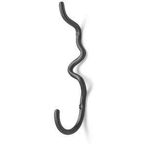 Photo of Curvature - Hook - Knager - Black Brass - Single - W3 X H19,7 X D5,8 Cm