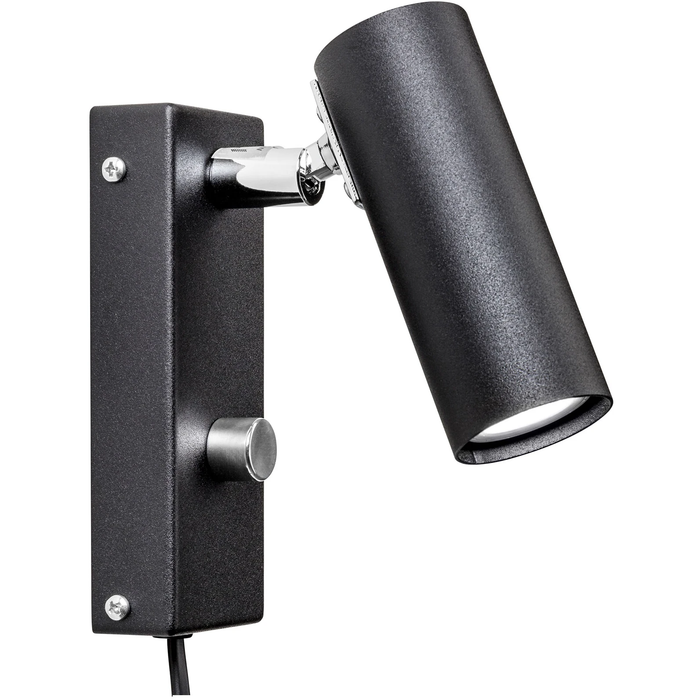 Photo of Puck Wall Lamp, Black, Cable - Bedside Lamps - Åke Hultgren - Black