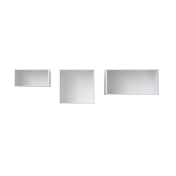 Photo of Mini Stacked 2.0 Grey Large - Shelving - Julien De Smedt - Grey - Mdf