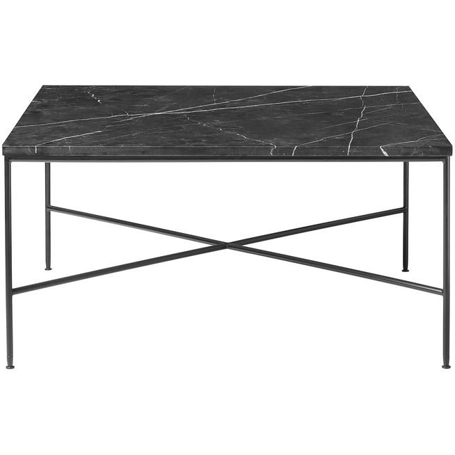 Photo of MC320 Square Coffee Table, Charcoal - Coffee Table - Paul Mccobb - Black - Metal/Stone