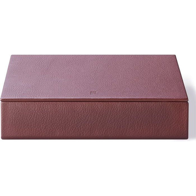 Photo of Leather Box 8298 By August Sandgren - Kasser - Omni 293 Burnt Sienna - B27 X D21 X H7 Cm