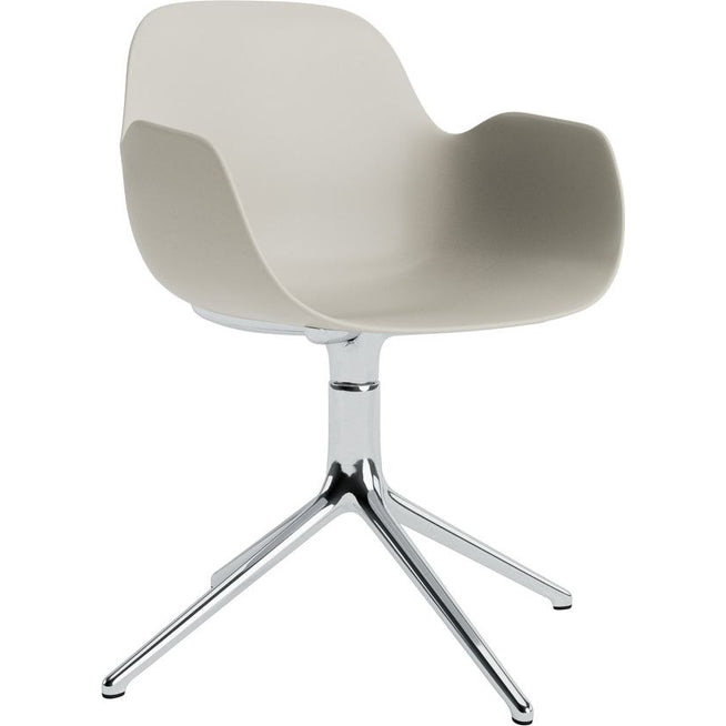 Photo of Form Armchair Swivel 4l Alu - Spisebordsstol - Aluminium / 3