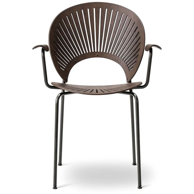Photo of Trinidad Armchair 3399 By Nanna Ditzel - Spisebordsstol - Smoke Stained Oak / Black - W61 X D57 X H85 X Sh45,5 Cm