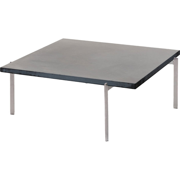 Photo of Pk61, Slate - Coffee table - Poul Kjærholm - Black - Metal/stone