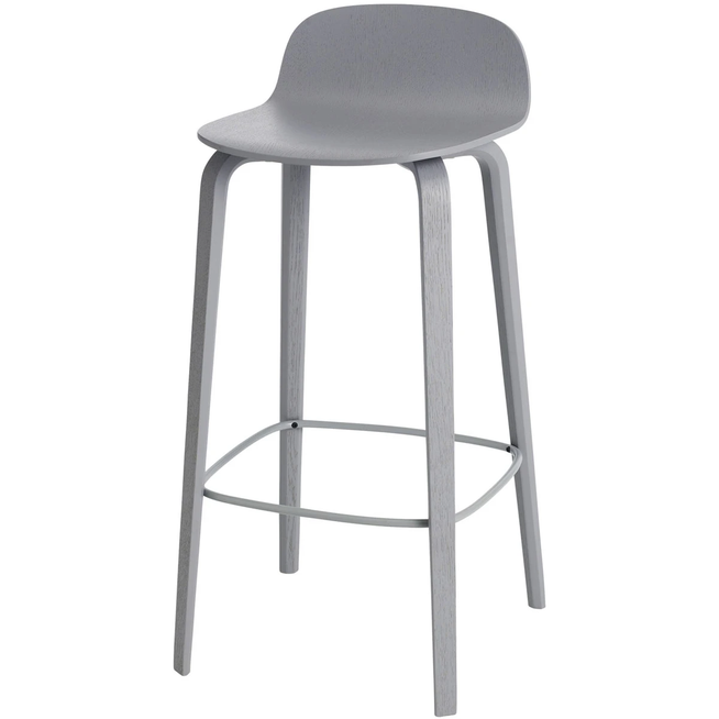 Photo of Visu 75 cm Grey - Bar stools & bar stools - Mika Tolvanen - Grey - Wood