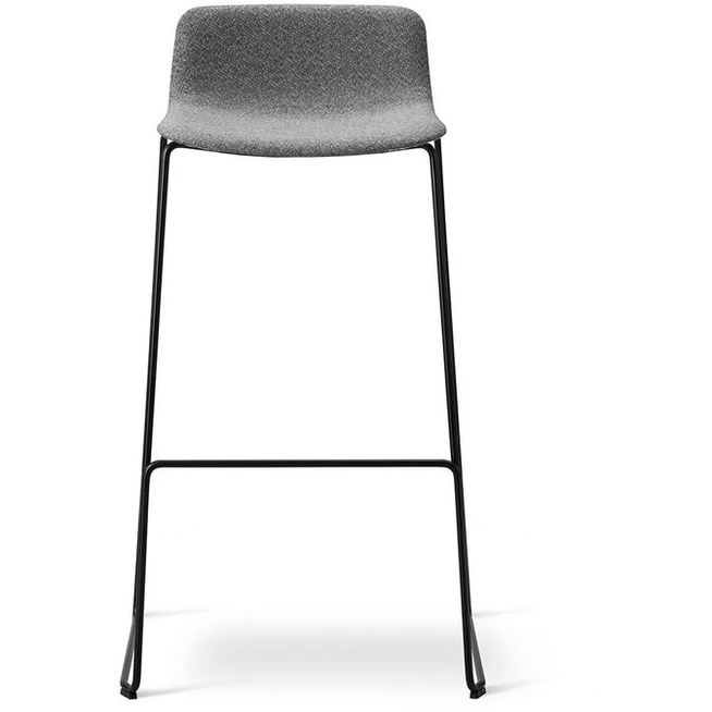 Photo of Pato Sledge Stool 4312 By Welling/ludvik - Full Upholstery - Barstol - Hallingdal 130 - W49,5 X D46,5 X H84 X Sh68 Cm