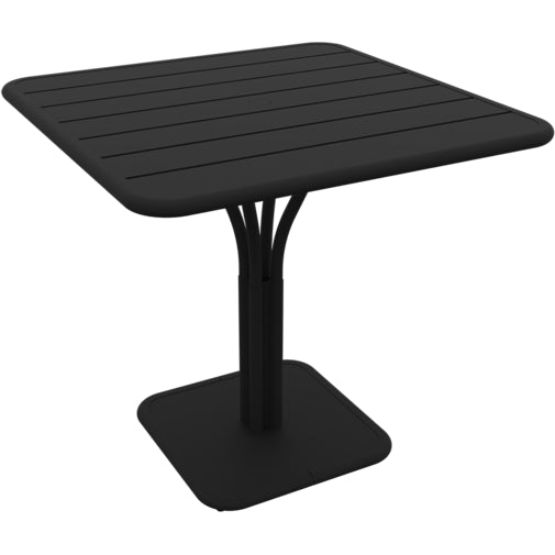 Photo of Luxembourg Pedestal Table 80x80 Cm Liquorice 42 - Matbord Utomhus - Frédéric Sofia - Svart - Metall