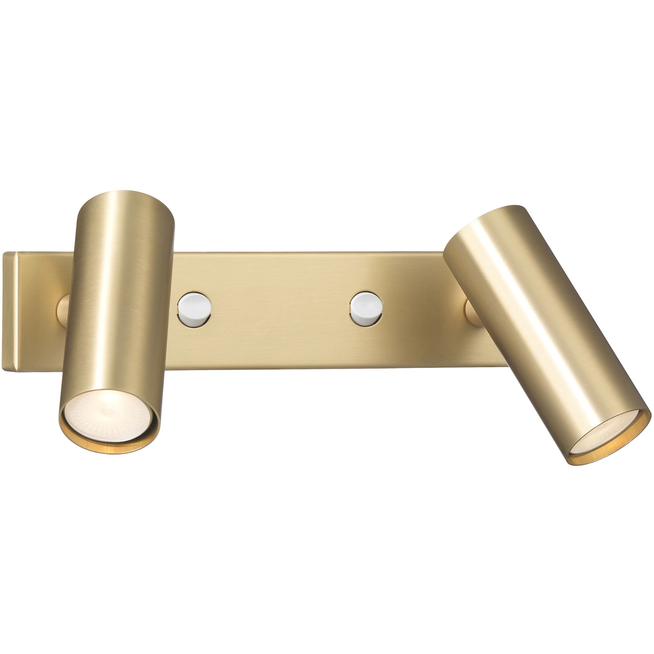 Photo of Puck Wall Lamp, matt brass, cable, wr: 24 cm - bedside lamps - Åke Hultgren - Gold