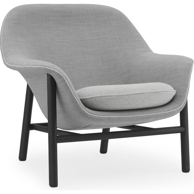 Photo of Drape Chair Low - Lænestol - Remix / Hallingdal / Black Oak - H85 X W93 X D81 X Sh43 Cm