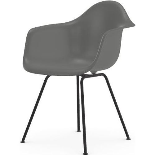 Photo of Eames Plastic Armchair Dax - 56 Granite Grey - Basic Dark Base - Matstolar - Charles & Ray Eames - Grå - Metall/plast