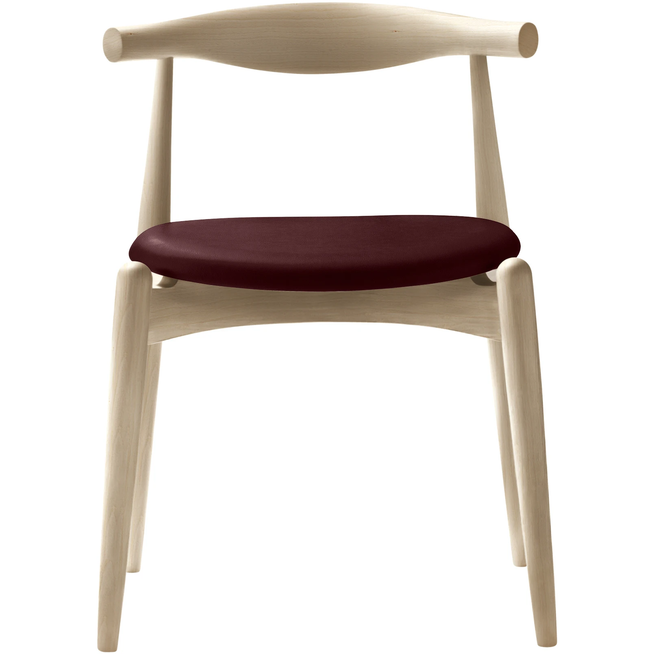 Photo of Carl Hansen - Ch20, Soaped beech, leather group C Sif - 93 - Dining chairs - Hans J. Wegner - Wood
