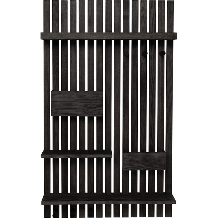 Photo of Wooden Multi Shelf - Hylde - Stained Black - W59 X H99,7 X D12,5 Cm
