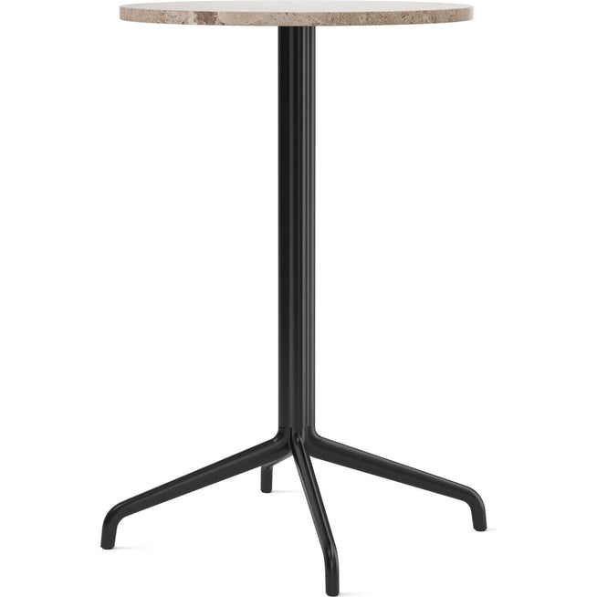 Photo of Harbour Column Counter Table 4-star - Black/sand - Ø60 Cm - Barbord - Norm Architects - Svart - Metall/sten