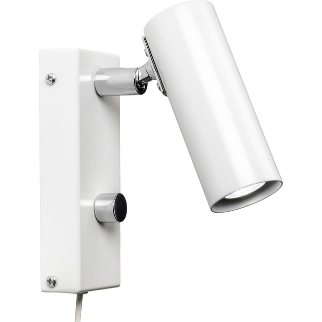 Photo of Puck Wall Lamp, White, Cable - Bedside Lamps - Åke Hultgren - White