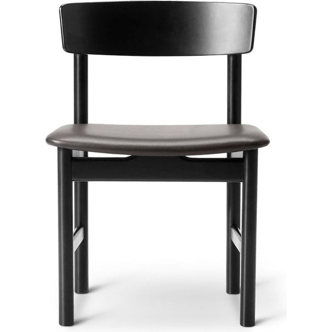 Photo of Mogensen Chair 3236 By Børge Mogensen - Spisebordsstol - Black Lacquered Oak / Omni 301 Black - W53 X D46,5 X H75 X Sh46 Cm