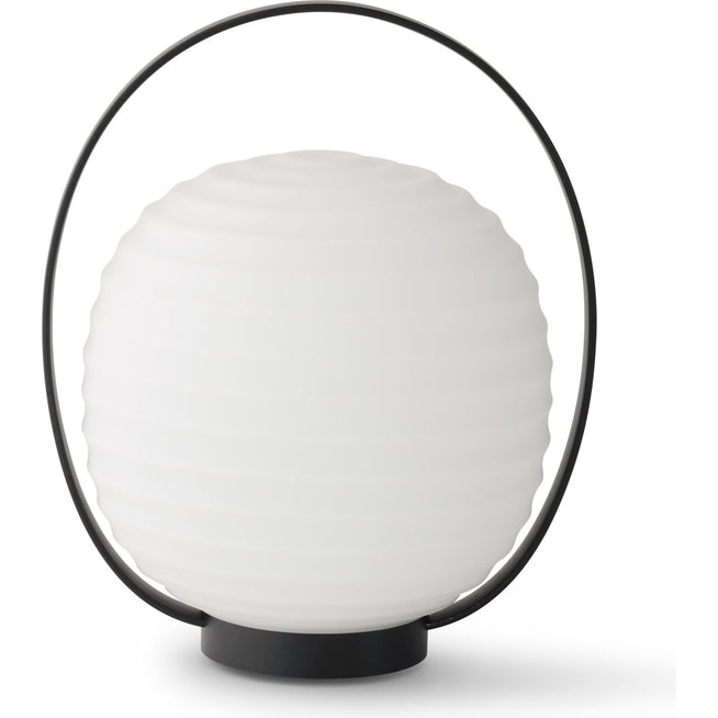 Photo of Lantern Portable Table Lamp Black/opal White