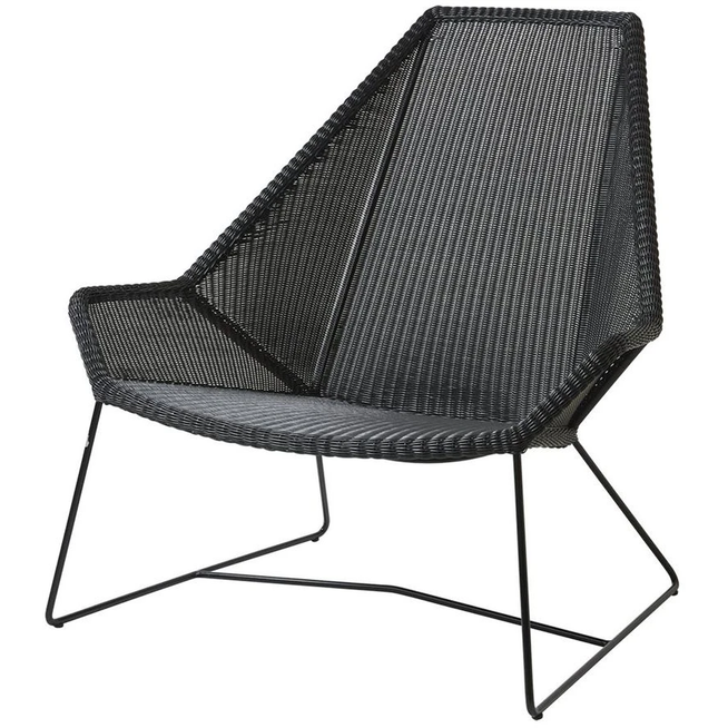 Photo of Breeze Highback Loungestol 5469 Li/ls/lw - Loungestol - Sort - B: 98 X D: 87 X H: 98 X Sh: 40 Cm