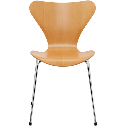 Photo of 3107 Sjuan, Douglas fir veneer - Dining chairs - Arne Jacobsen - Wood-coloured - Metal/wood