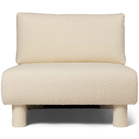 Photo of Dase Sofa - Modulsofa - Center - Nordic Bouclé - Off-white - W: 91 X H: 73 X D: 100 Cm