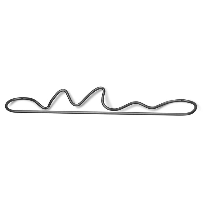 Photo of Curvature - Towel Hanger - Håndklædeholder - Black Brass - W65,9 X H10,7 X D8,5 Cm