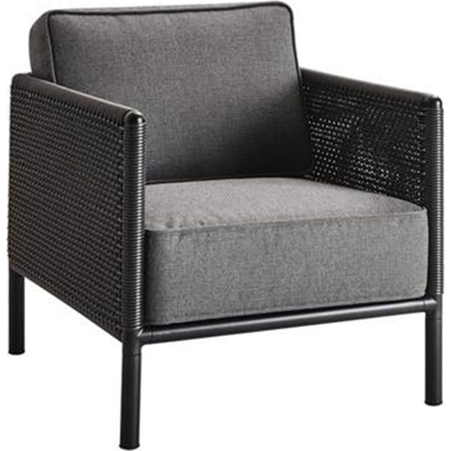 Photo of Encore Soft Rope Lounge Chair Bordeaux/Dark Grey - Outdoor Armchairs - Foersom & Hiort-lorenzen Mdd - Wood/Textile/Plastic