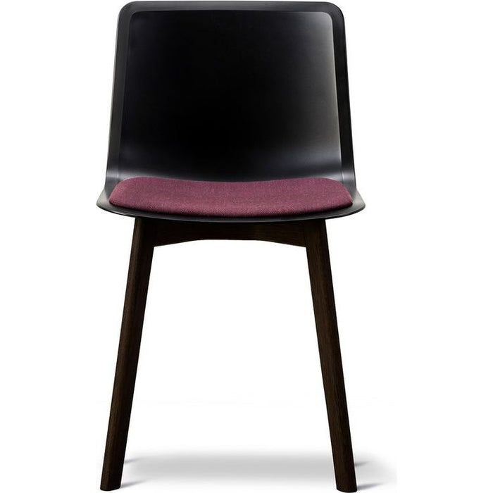 Photo of Pato Wood Chair 4226 By Welling/ludvik - Seat Upholstery - Spisebordsstol - Black/fiord 591 - W45 X D53 X H77,5 X Sh47,5 Cm