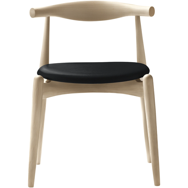Photo of Carl Hansen - Ch20, Soaped Beech, Leather Group A Loke - 7150 - Dining chairs - Hans J. Wegner - Wood