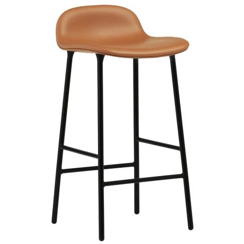 Photo of Form Bar Stool 65 Cm Full Upholstery Black Steel