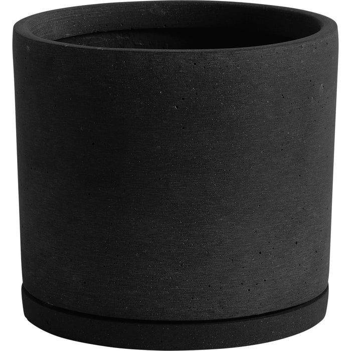 Photo of Plant Pot with saucerlarge-black