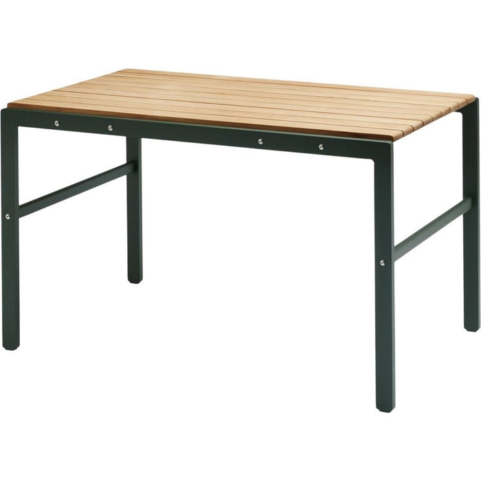 Photo of Reform Table, Teak, Aluminium / Hunter Green - Garden table - Louise Hederström - Green - Metal/wood