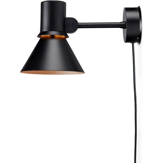 Photo of Type 80 Wall Light Matte Black, With Cable/plug, Incl. Led 6w Max 10w E27 600lm, 2700k Ip20 - Sänglampor - Sir Kenneth Grange - Svart