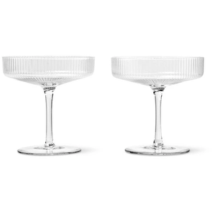 Photo of Ripple Champagne Saucer (set Of 2) - Champagneglas